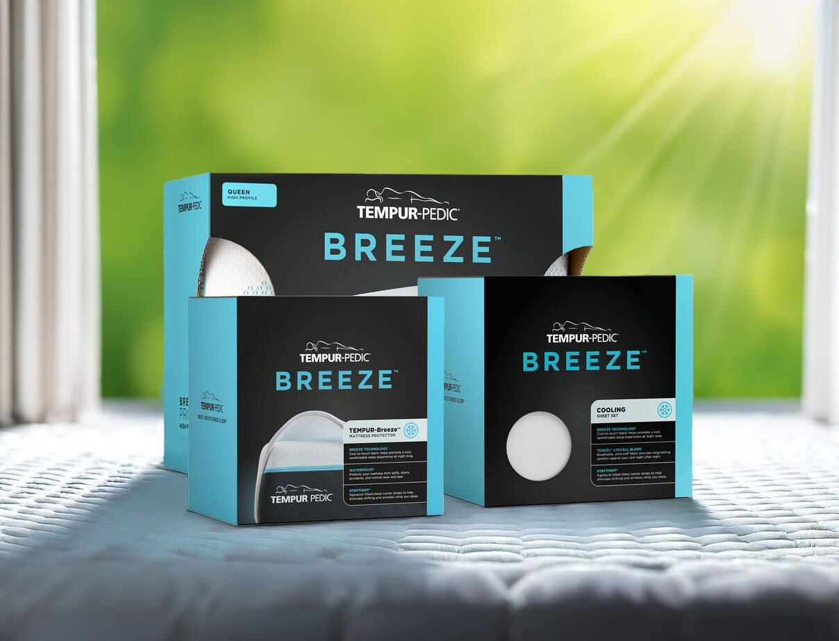 Tempur-Pedic Breeze Cooling Bedding Bundle image number 0