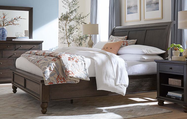 Aspen Home Cambridge Sleigh Bed image number 0
