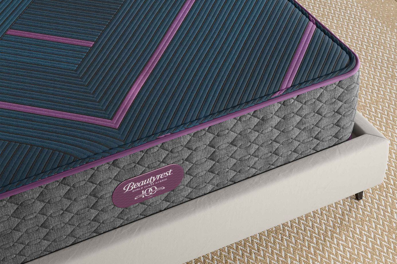 Beautyrest World Class Hybrid Level 3 Hybrid Firm Tight Top Mattress 13.25" image number 3