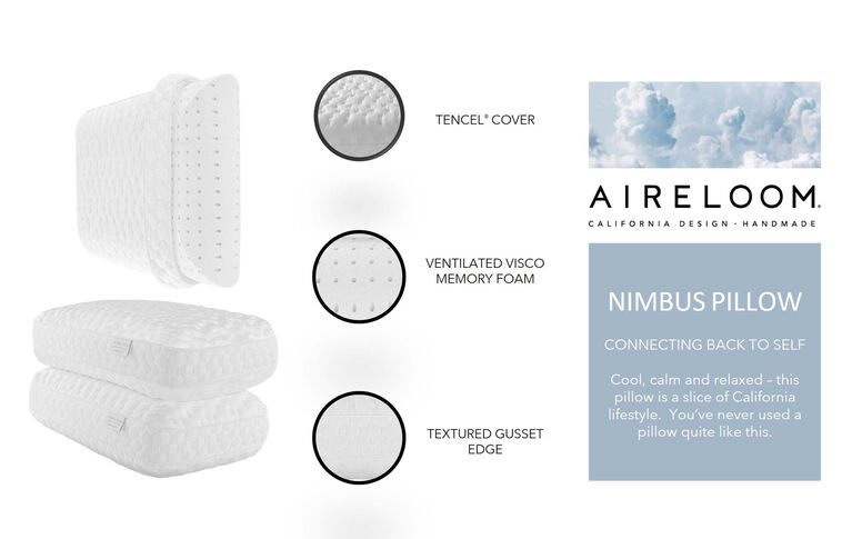 Aireloom Nimbus Visco Pillow High image number 1