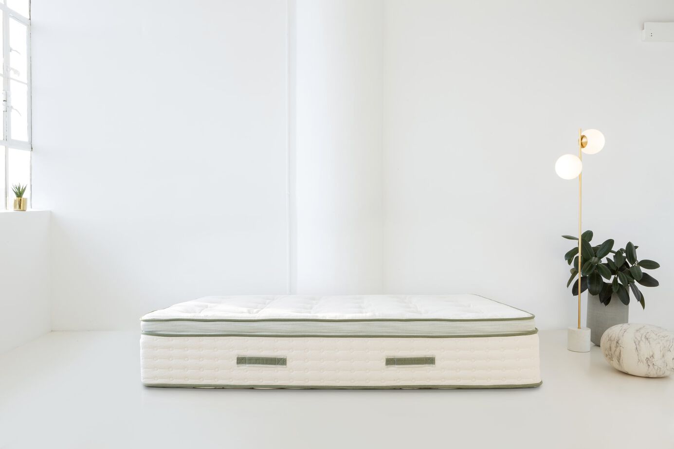 Avocado Green Hybrid Plush Pillow Top Mattress 13" image number 4