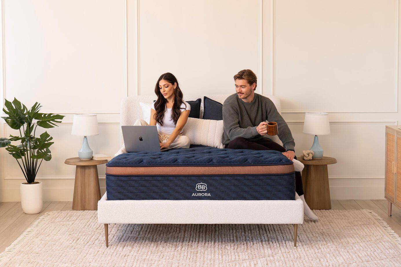 Brooklyn Bedding Aurora Luxe Cooling Hybrid Cloud Medium Pillow Top Mattress 14.5" image number 2