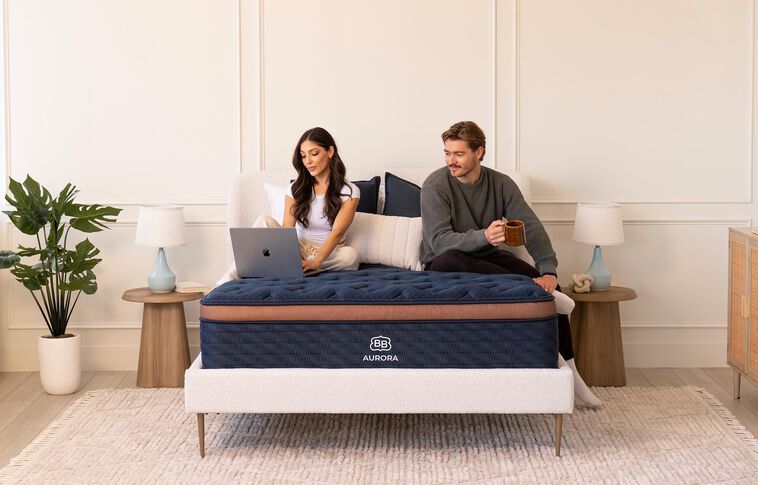 Brooklyn Bedding Aurora Luxe Cooling Hybrid Cloud Medium Pillow Top Mattress 14.5" image number 2