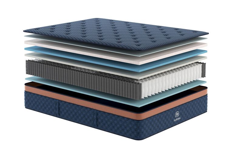 Brooklyn Bedding Aurora Luxe Cooling Hybrid Cloud Medium Pillow Top Mattress 14.5" image number 3