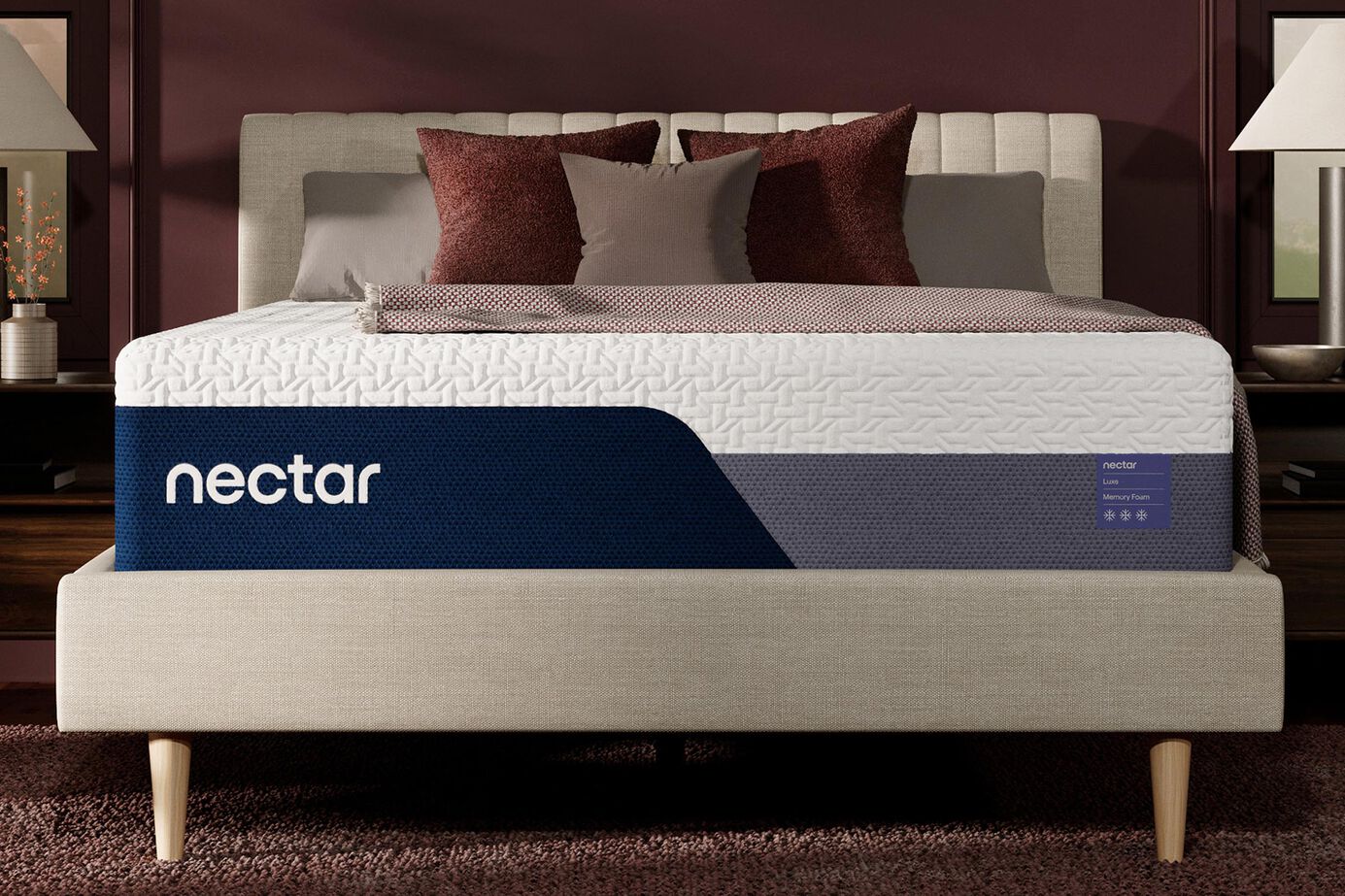 Nectar Luxe Memory Foam Luxury Firm Mattress 14" image number 8