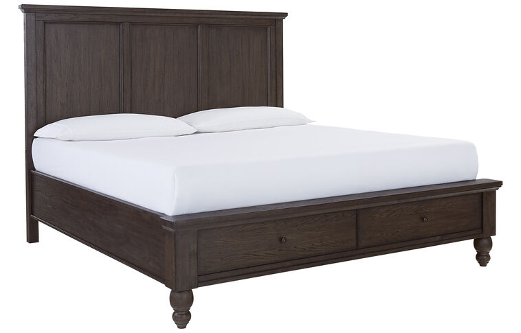 Aspen Home Cambridge Framed Panel Bed with Storage image number 1