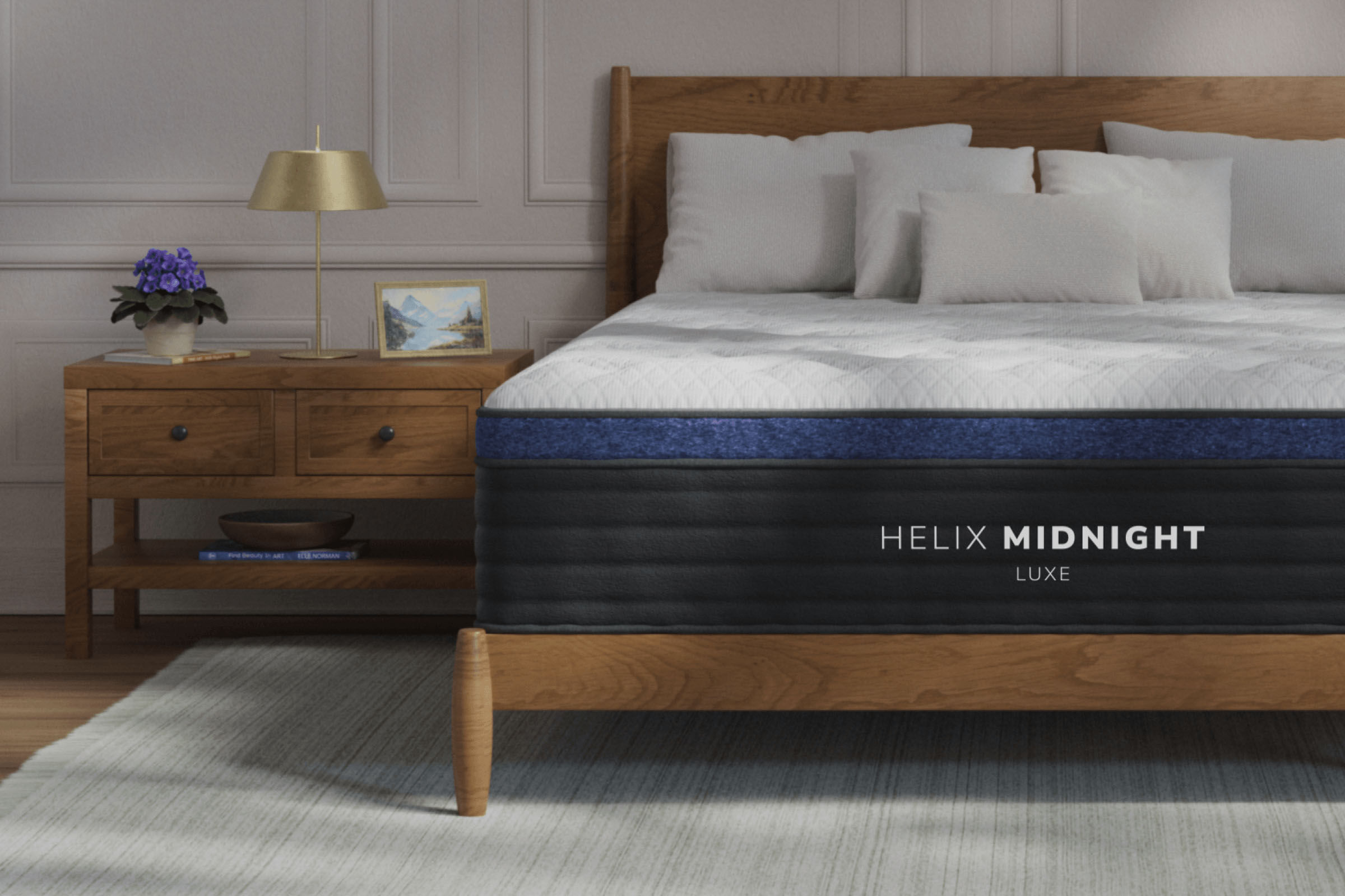 Helix Luxe Midnight Medium Euro-Top Mattress - Thumbnail 3