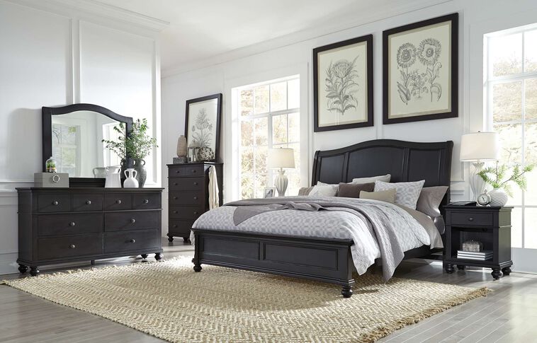 Aspen Home Oxford Sleigh Bed image number 1