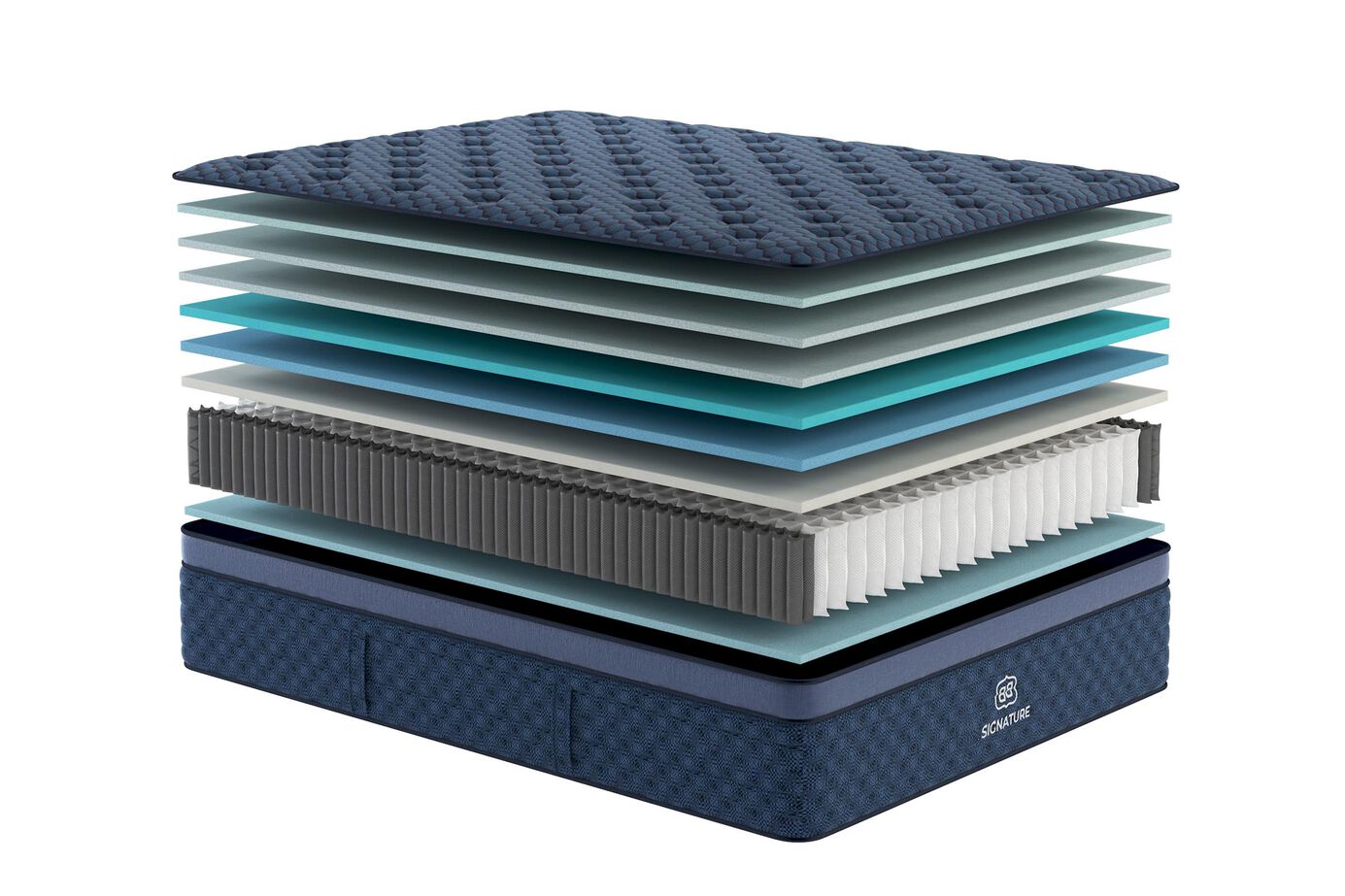 Brooklyn Bedding Signature Hybrid Cloud Medium Pillow Top Mattress 14" image number 3