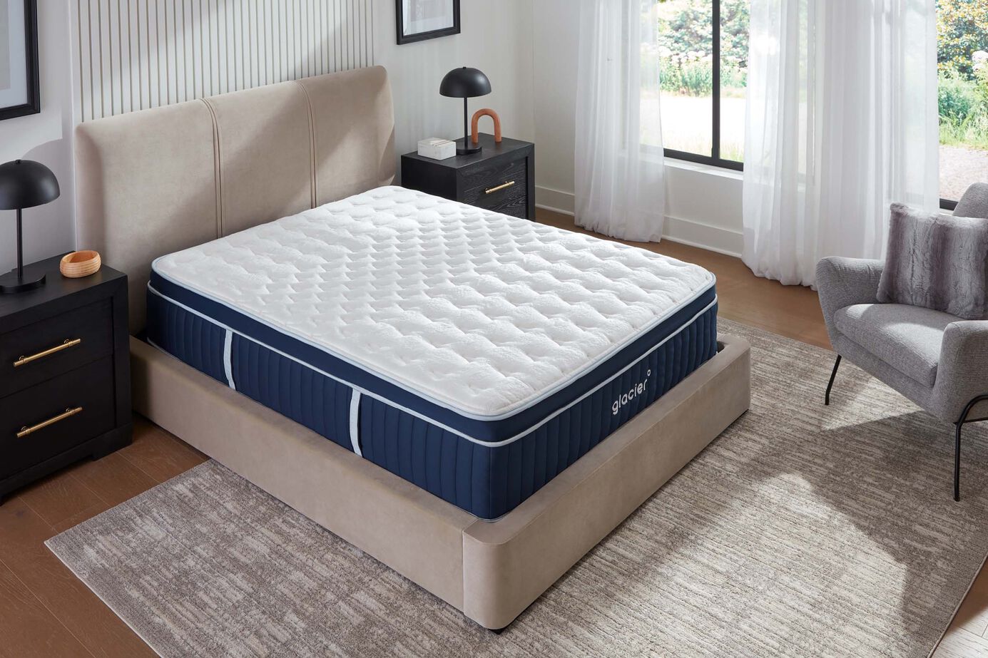Glacier Apex Hybrid Plush Euro-Top Mattress 14" image number 3