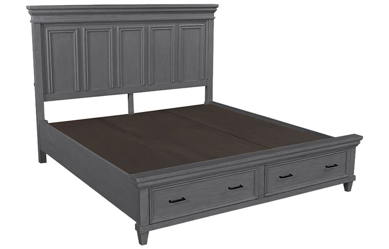 Aspen Home Caraway Panel Bed Complete with Storage image number 2