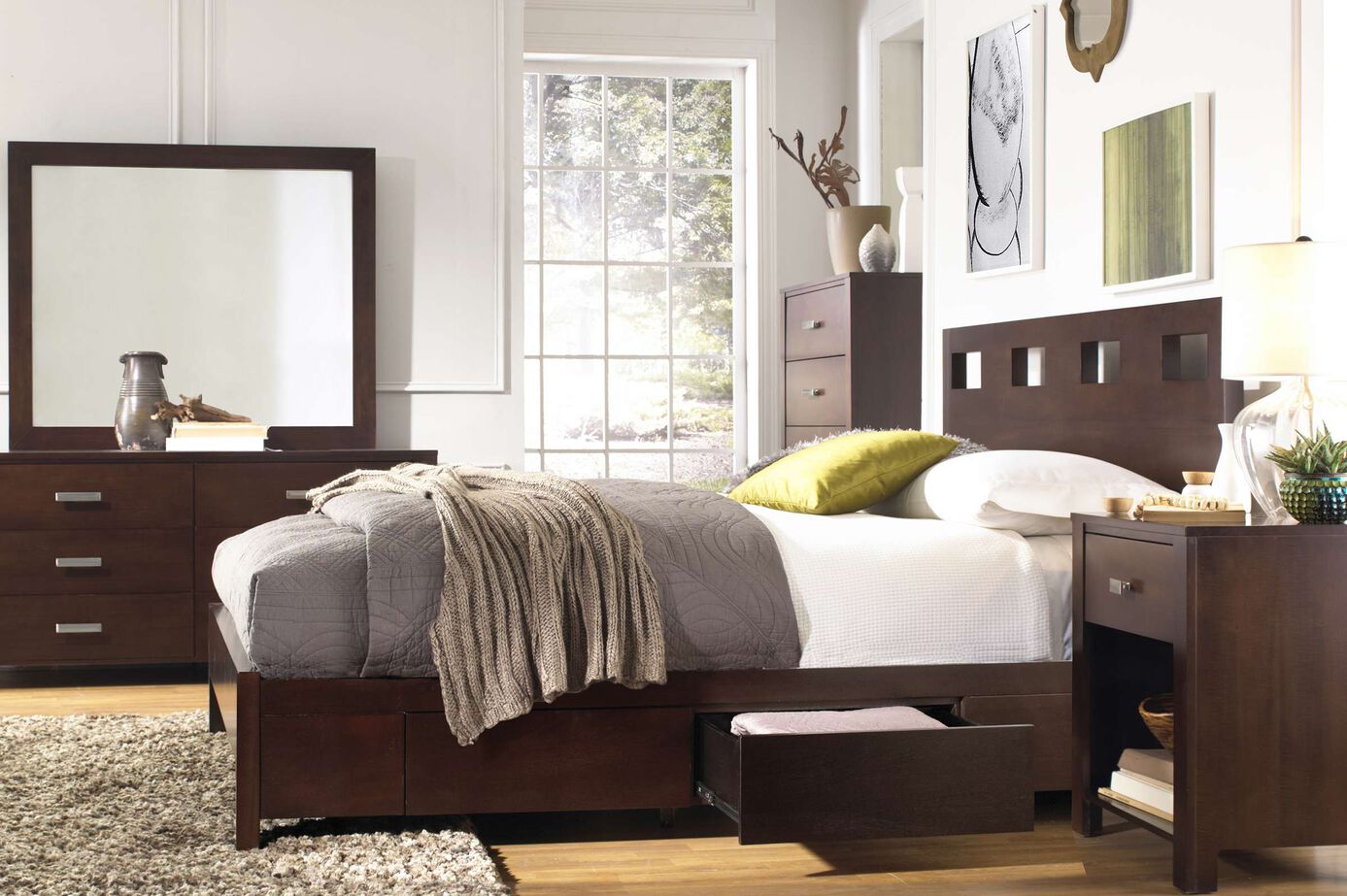 Modus Nevis Platform Storage Bed Complete image number 1