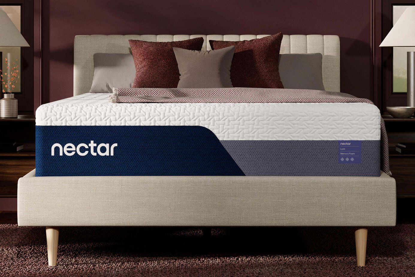 Nectar Luxe Memory Foam Luxury Firm Mattress 14" image number 9