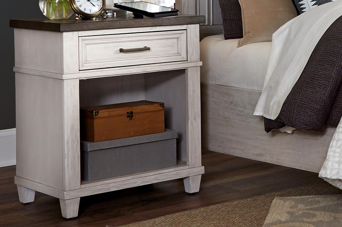 Aspen Home Caraway 1 Drawer Nightstand image number 0