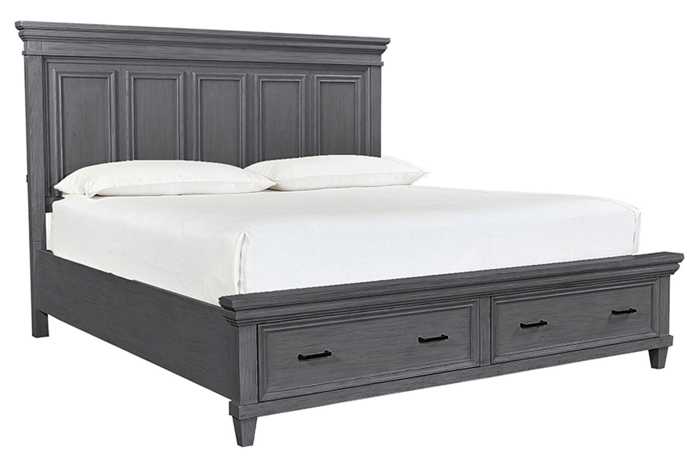 Aspen Home Caraway Panel Bed Complete with Storage image number 1