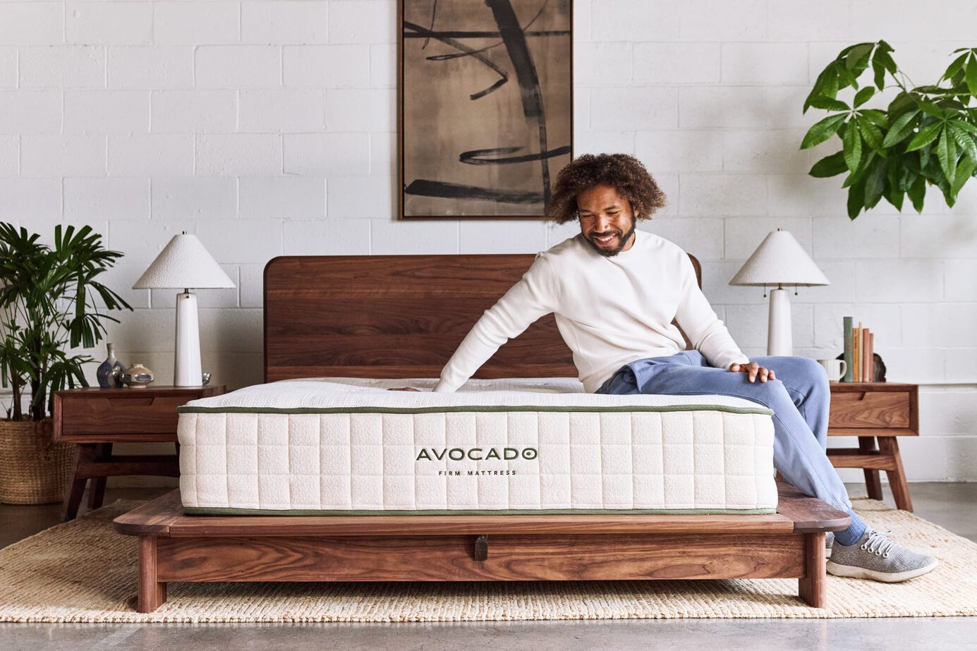 Avocado Green Hybrid Firm Mattress 11.5" image number 0