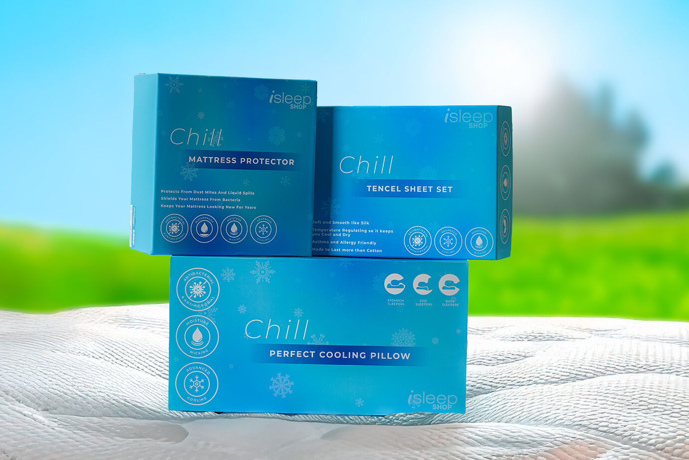 iSleep Shop Chill Sleep Bedding Bundle image number 0