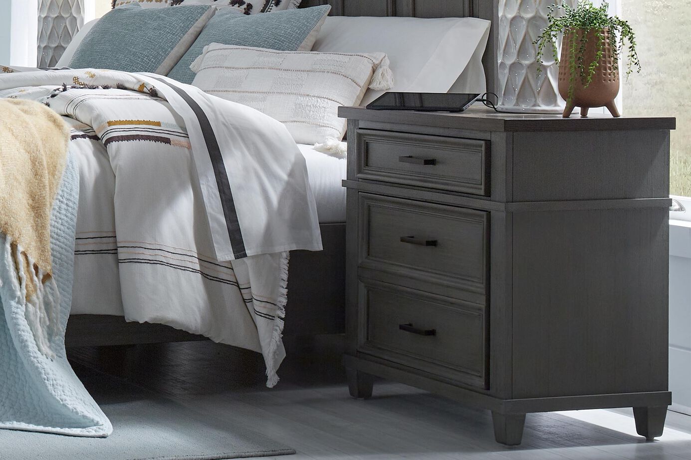 Aspen Home Caraway 2 Drawer Nightstand image number 0
