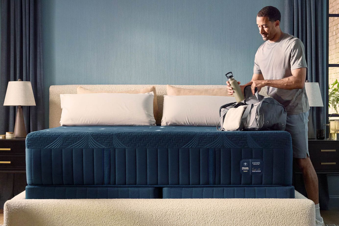 Stearns and Foster Estate II Hybrid Medium Mattress 14.5" image number 0
