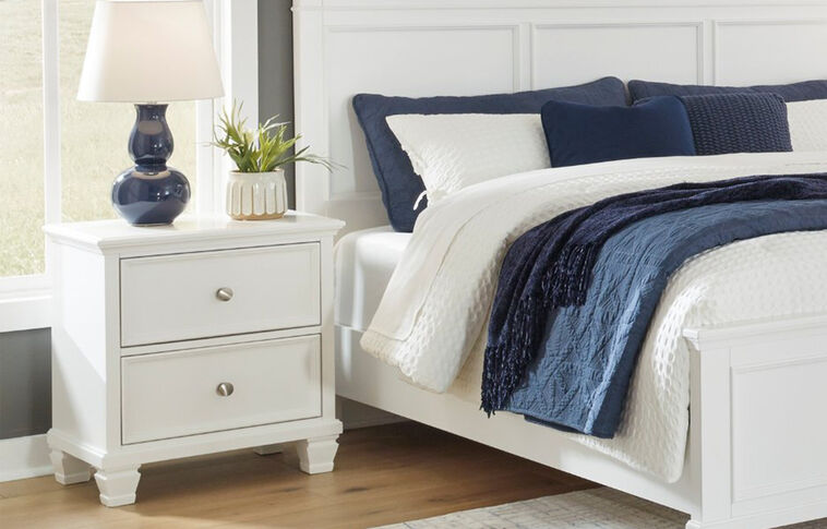 Signature Design Fortman 2 Drawer Nightstand image number 0