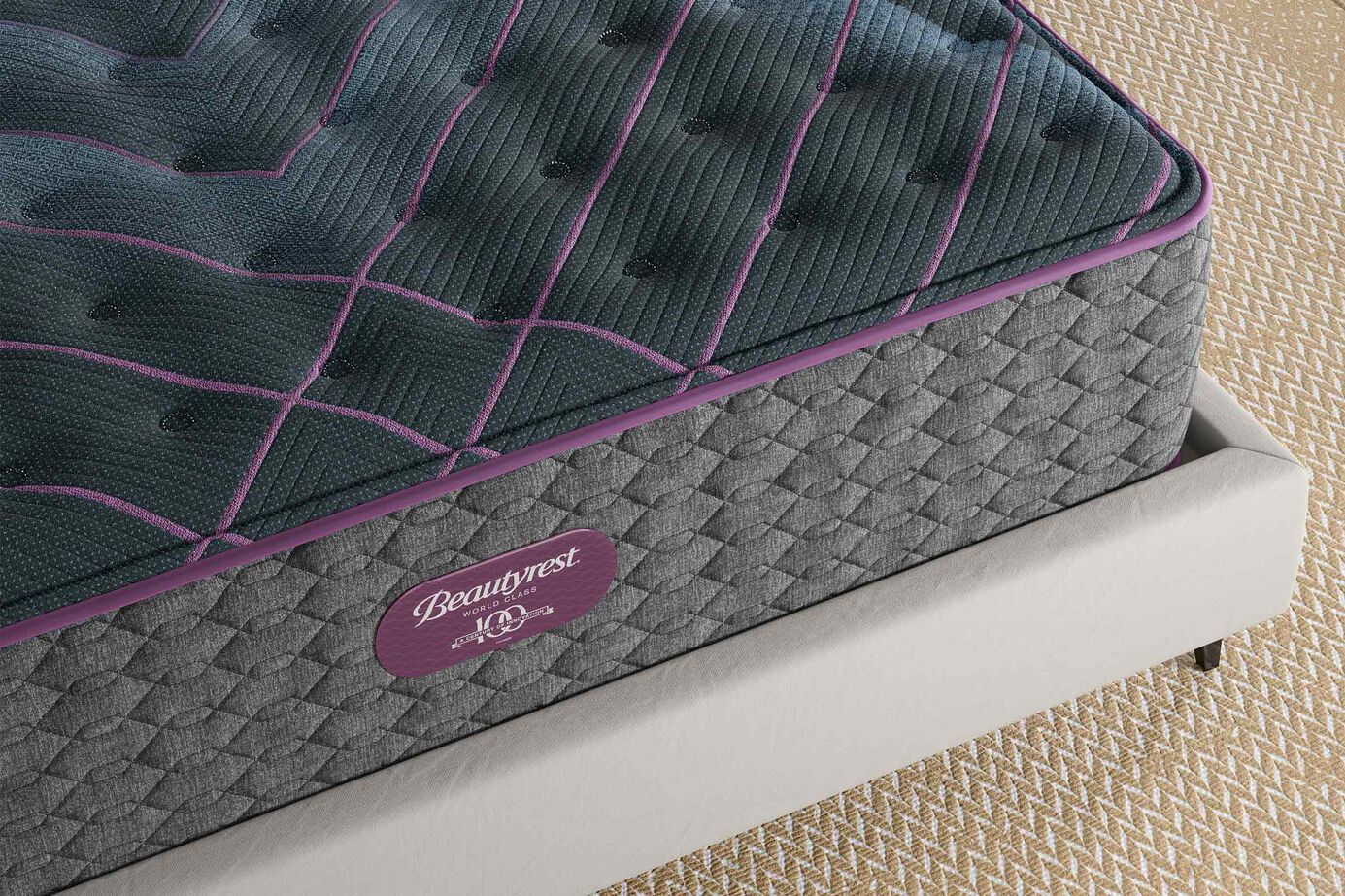 Beautyrest World Class Level 3 Medium Firm Mattress 14.5" image number 3