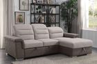 Homelegance Alfio Sectional with pullout bed and hidden storage image number