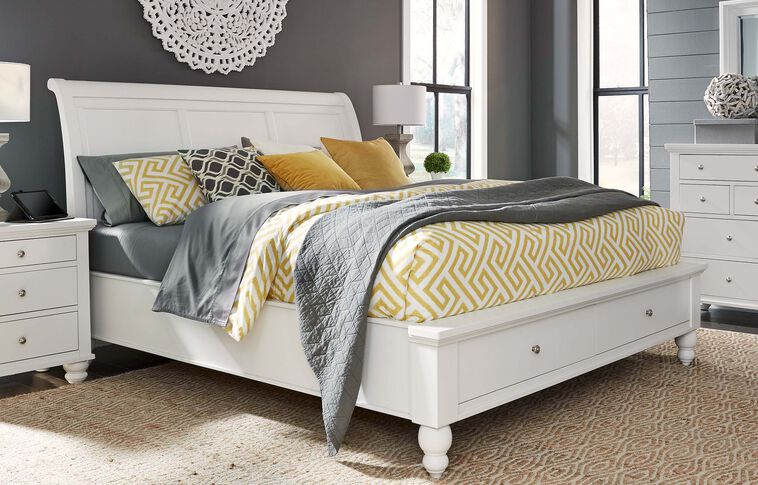 Aspen Home Cambridge Sleigh Bed with Storage image number 0