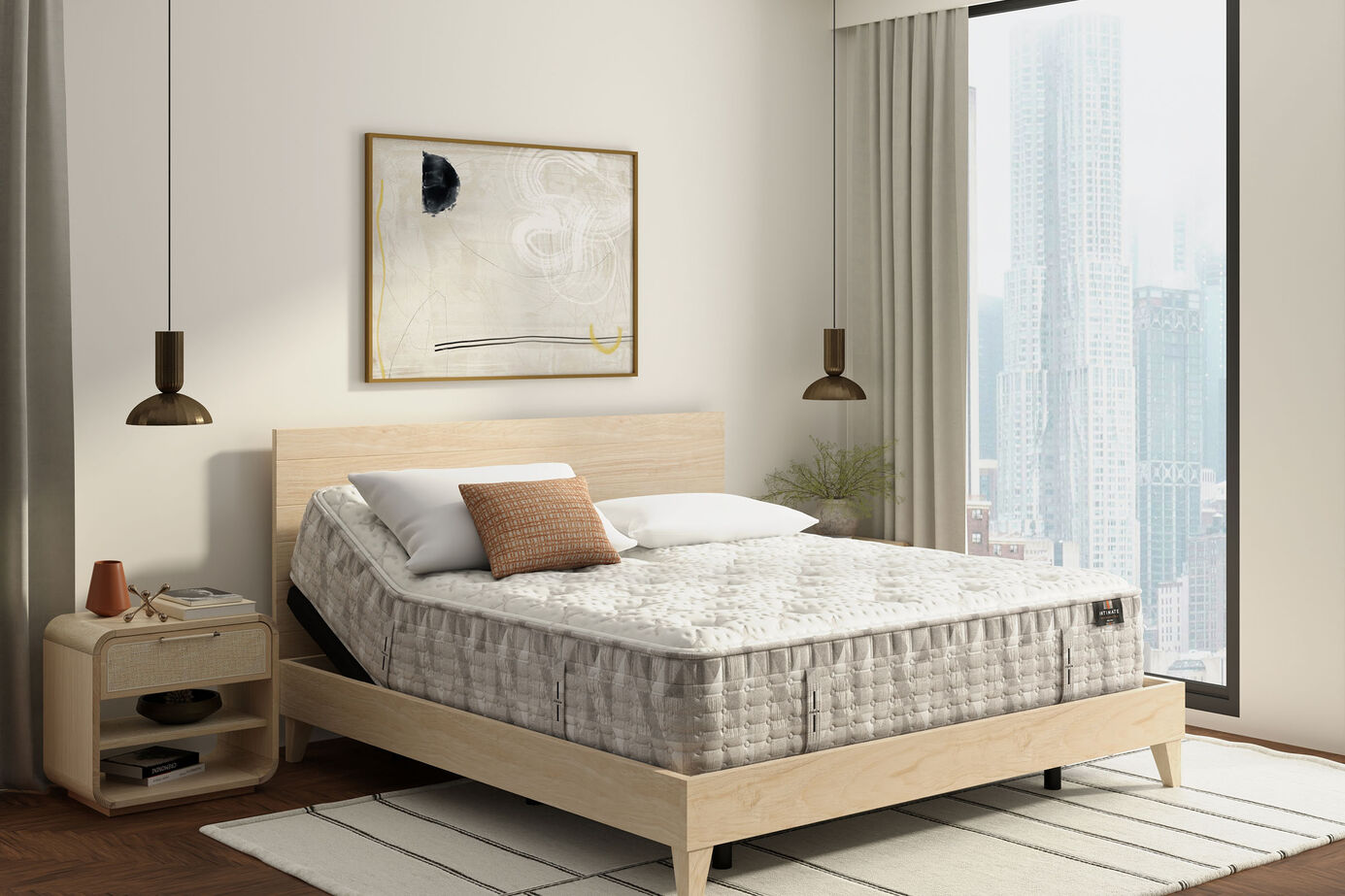 King Koil Intimate Handcrafted Culver Firm Euro-Top Mattress 15" image number 4