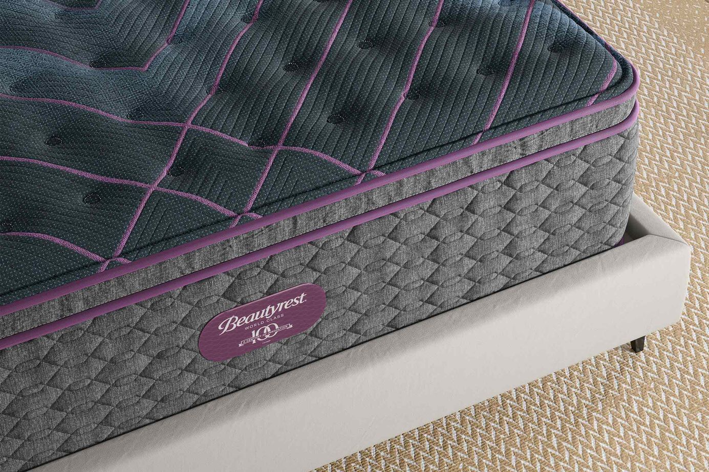 Beautyrest World Class Level 3 Medium Pillow Top Mattress 15.75" image number 3