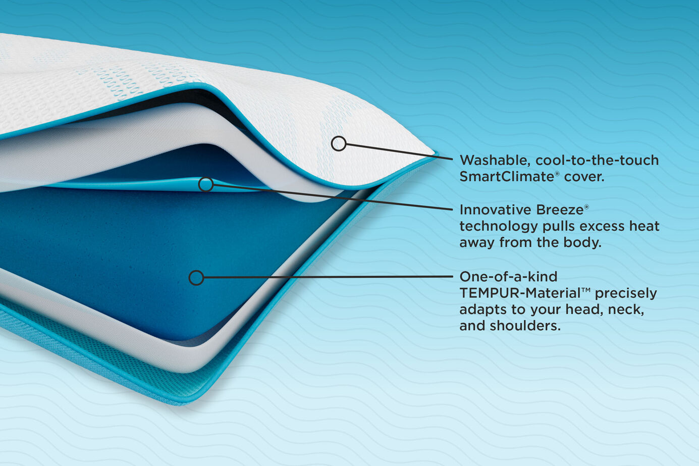Tempur-Pedic Breeze ProLo 2.0 Pillow image number 2