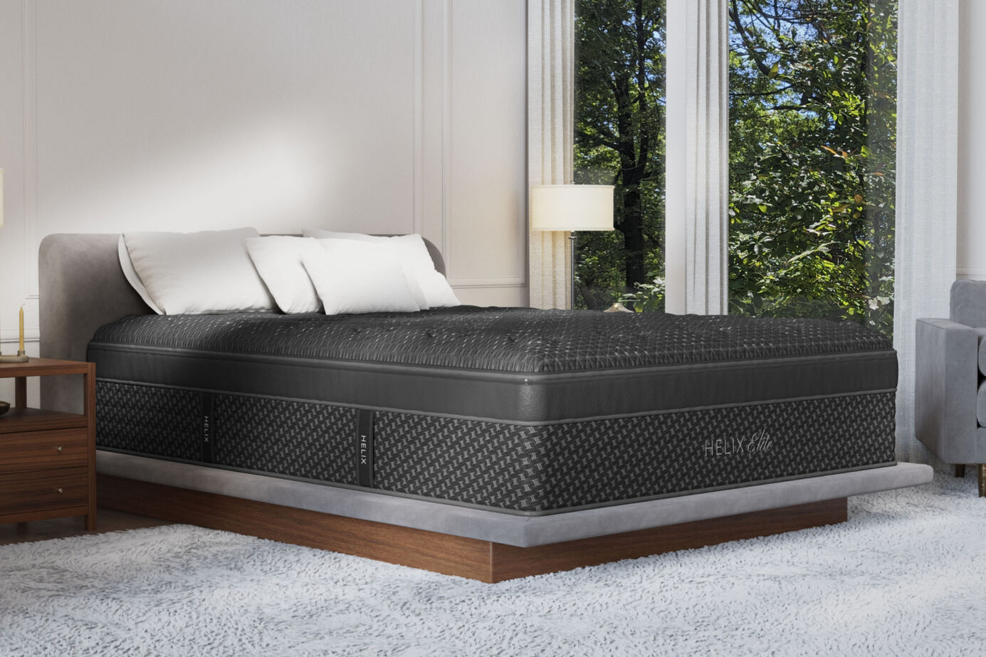 Helix Elite Midnight Medium Euro-Top Mattress 15" image number 4