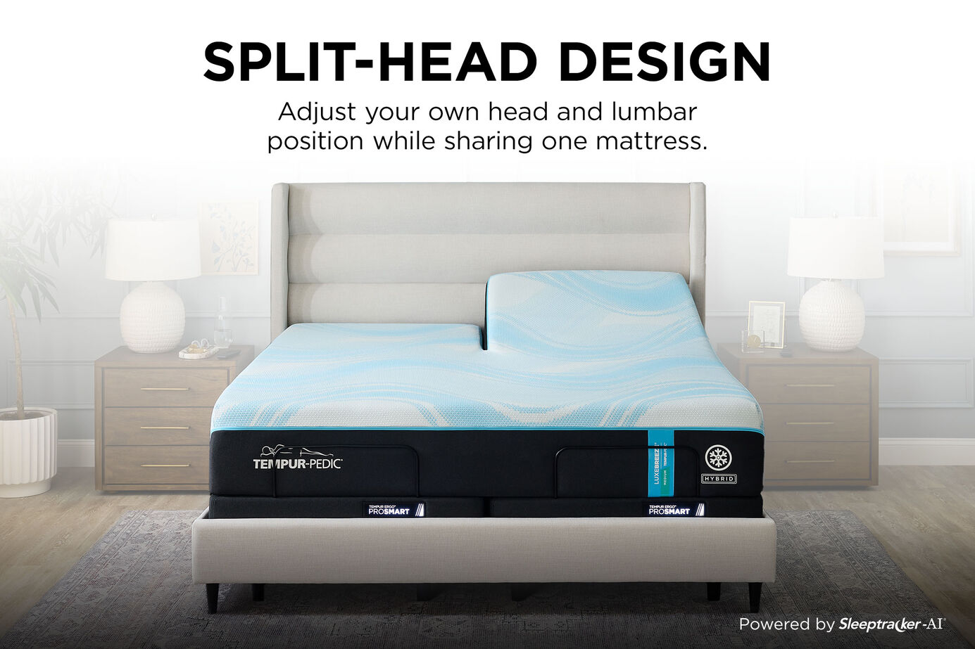 Tempur-Pedic TEMPUR-LuxeBreeze 2.0 Medium Hybrid Mattress 13" image number 5