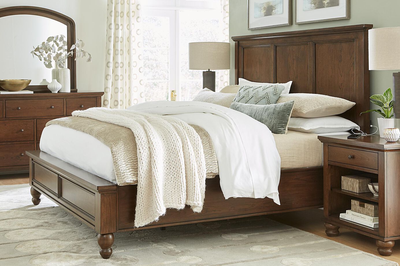 Aspen Home Cambridge Framed Panel Bed image number 0