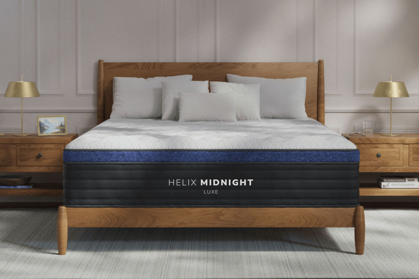 Helix Luxe Midnight Medium Euro-Top Mattress 13.5" image number 0