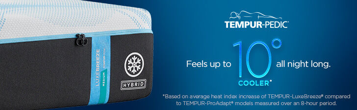 Tempur-Pedic TEMPUR-LuxeBreeze 2.0  Medium Hybrid Mattress 13"