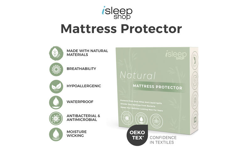 iSleep Shop Natural Mattress Protector image number 1