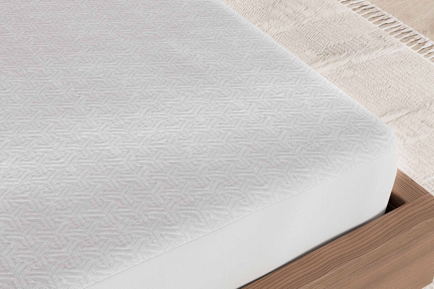 Sleep Partner ZZZ Luxury Chill 5-Sided Mattress Protector image number 2