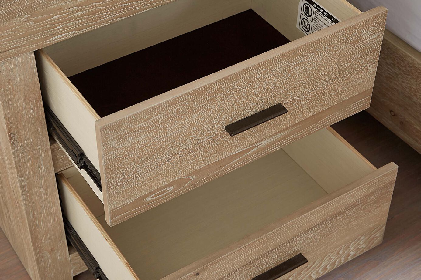 Aspen Home Modern Loft 2 Drawer Nightstand w/Power image number 2