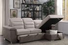 Homelegance Alfio Sectional with pullout bed and hidden storage