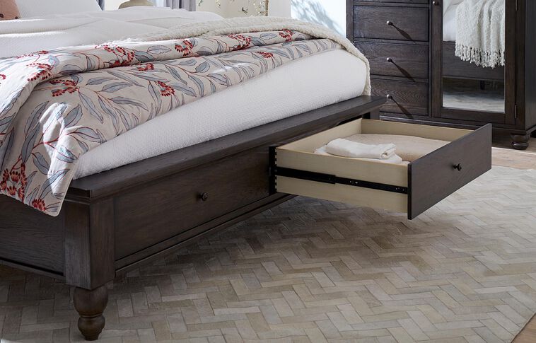 Aspen Home Cambridge Framed Panel Bed with Storage image number 4