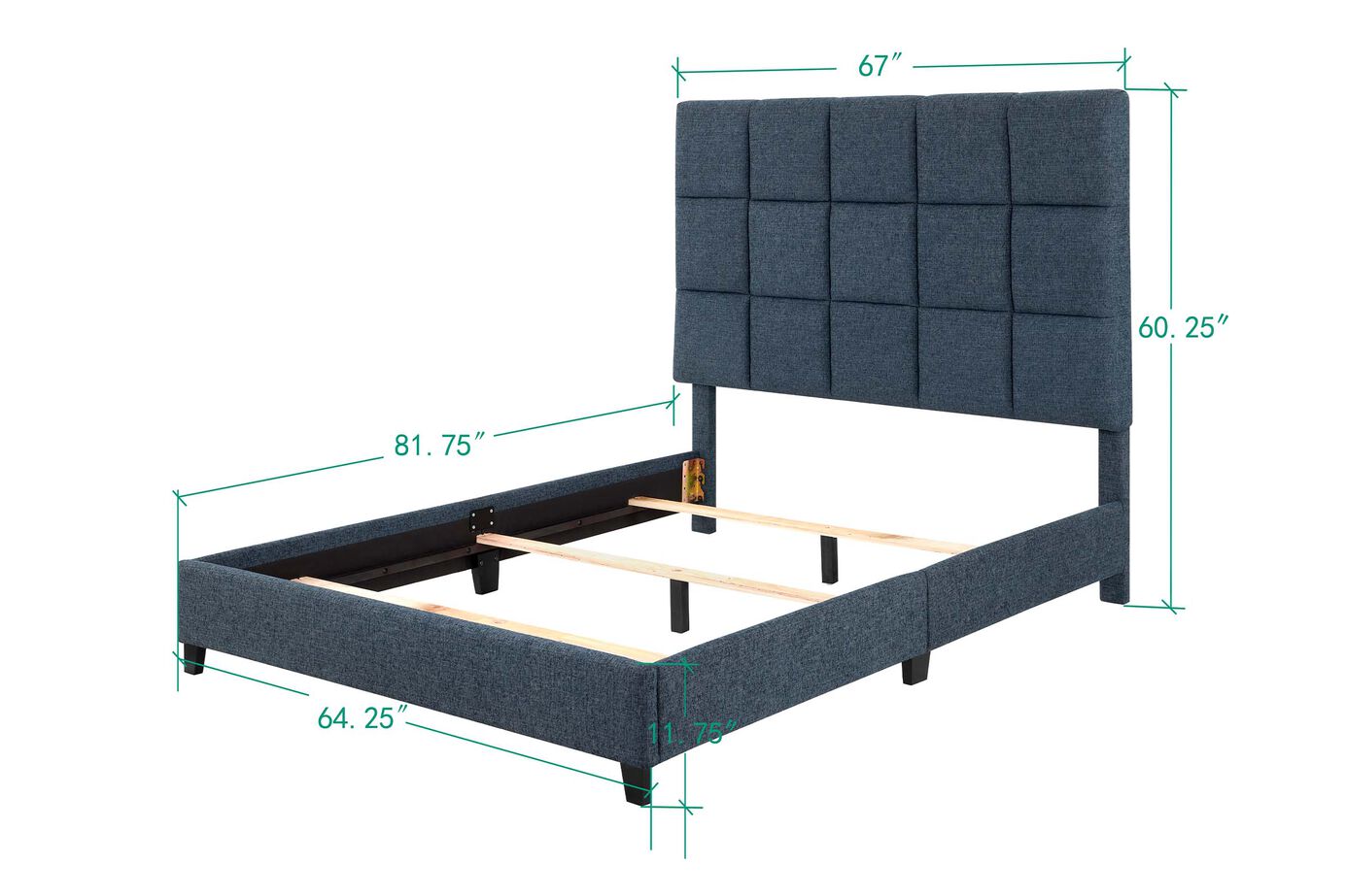 Legends Home Bridger Square Bed Complete image number 5