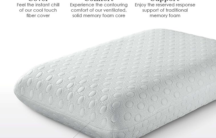 Purecare Fabrictech Cooling Memory Foam Pillow image number 1