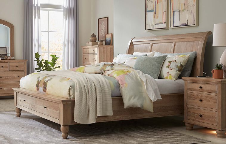 Aspen Home Cambridge Sleigh Bed with Storage image number 0