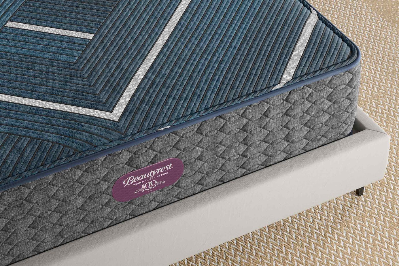 Beautyrest World Class Hybrid Level 4 Hybrid Medium Apex Pillow Top Mattress 14.25" image number 3