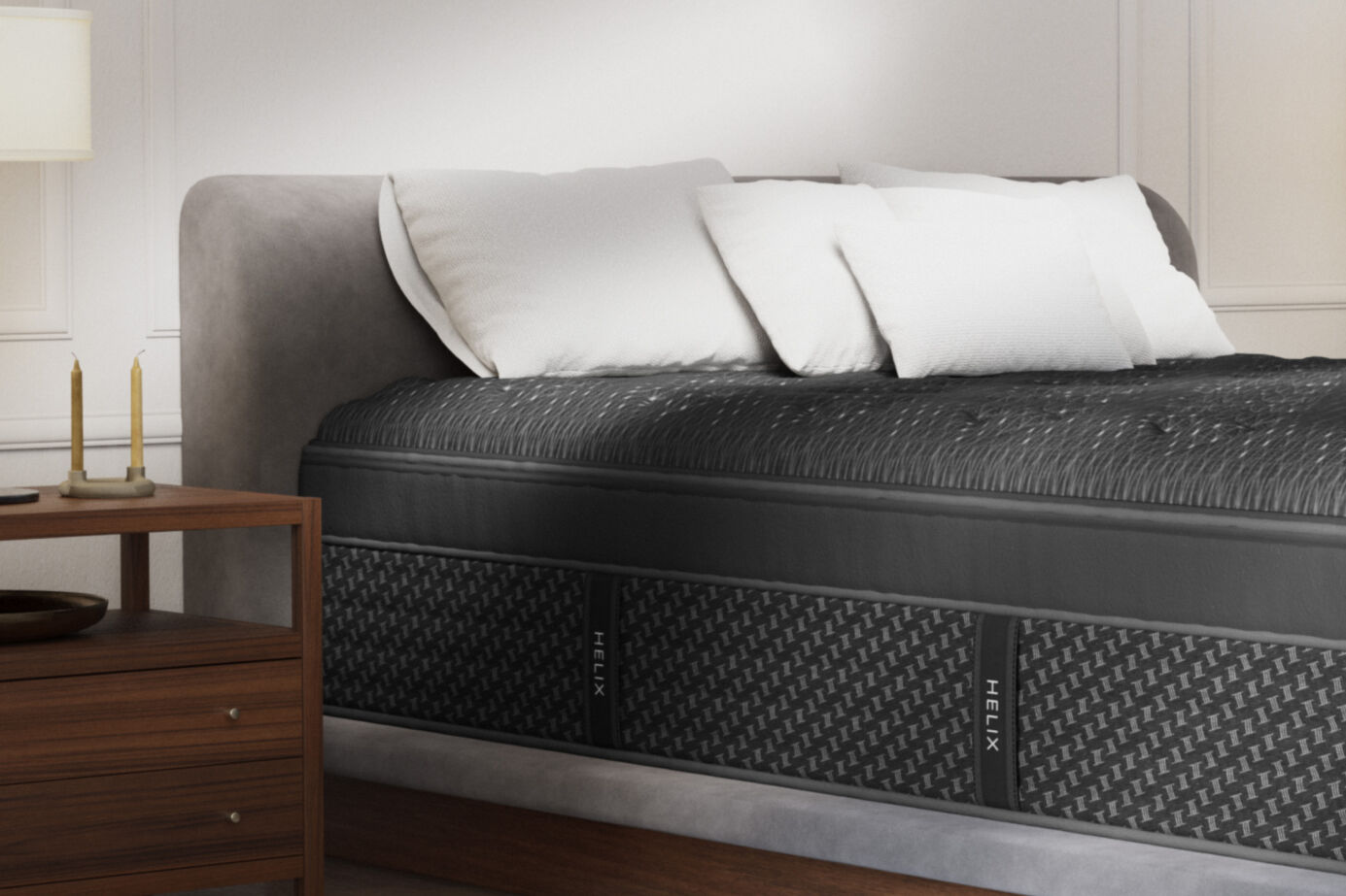 Helix Elite Midnight Medium Euro-Top Mattress 15" image number 1