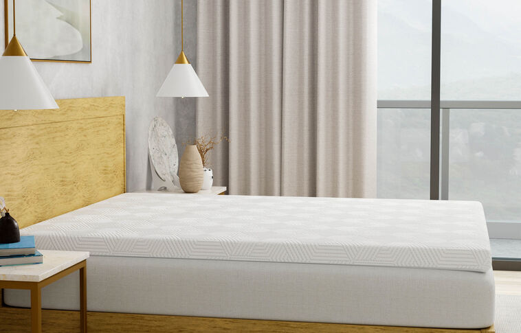 BED-TECH 3 Inch Gel Memory Foam Topper with Cover image number 2