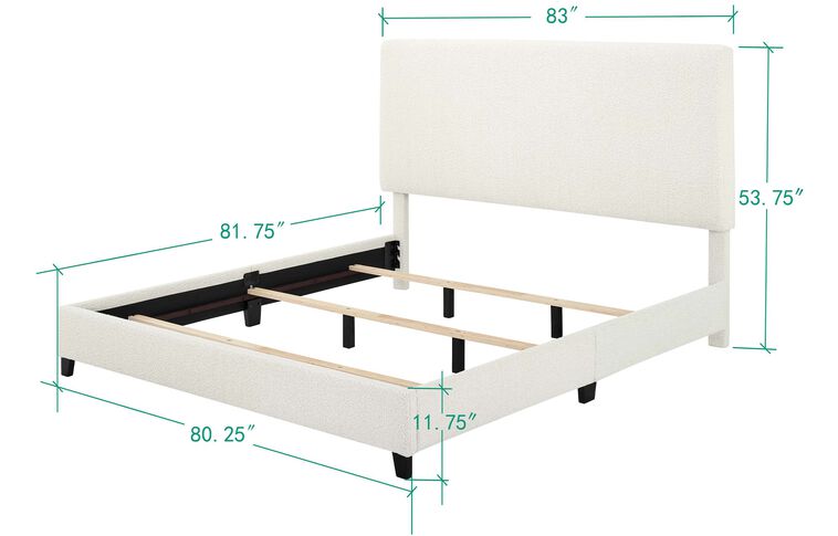 Legends Home Bridger Panel Boucle Bed Complete image number 3