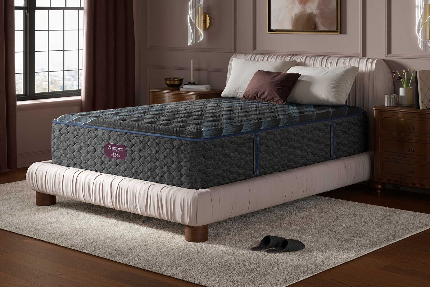 Beautyrest World Class Level 4 Medium Tight Top Mattress 15" image number 0