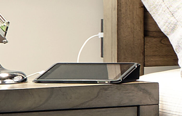 Aspen Home Modern Loft Panel Bed with Storage image number 2