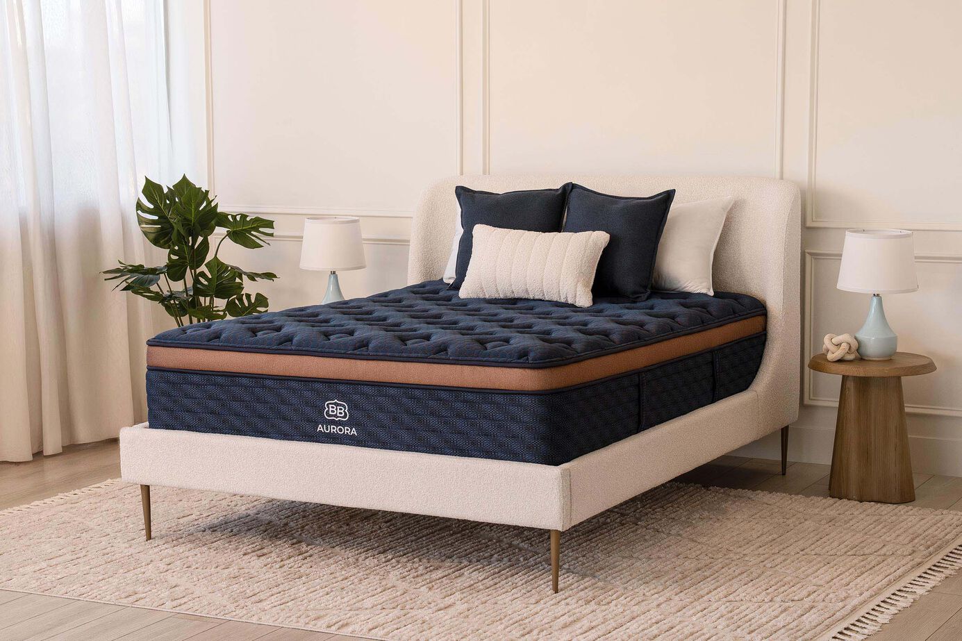 Brooklyn Bedding Aurora Luxe Cooling Hybrid Cloud Medium Pillow Top Mattress 14.5" image number 5